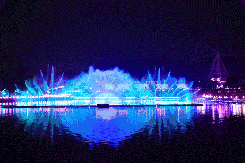 9元1大1小~感受灯光秀 神火音乐喷泉表演 水幕电影!