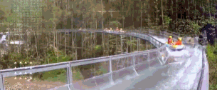 清远龙腾峡 空中玻璃全程漂流（自然峡谷漂+空中玻璃漂）+天空之镜玻璃桥票（成人票）