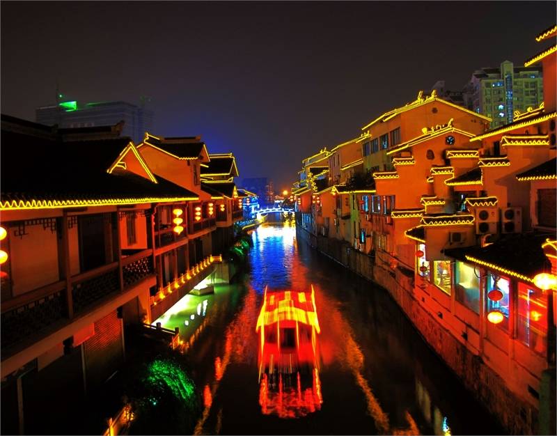杭州运河夜游