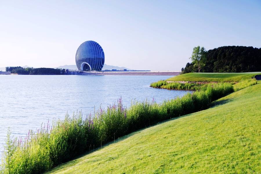 雁栖湖婚纱照_雁栖湖旅游风景区