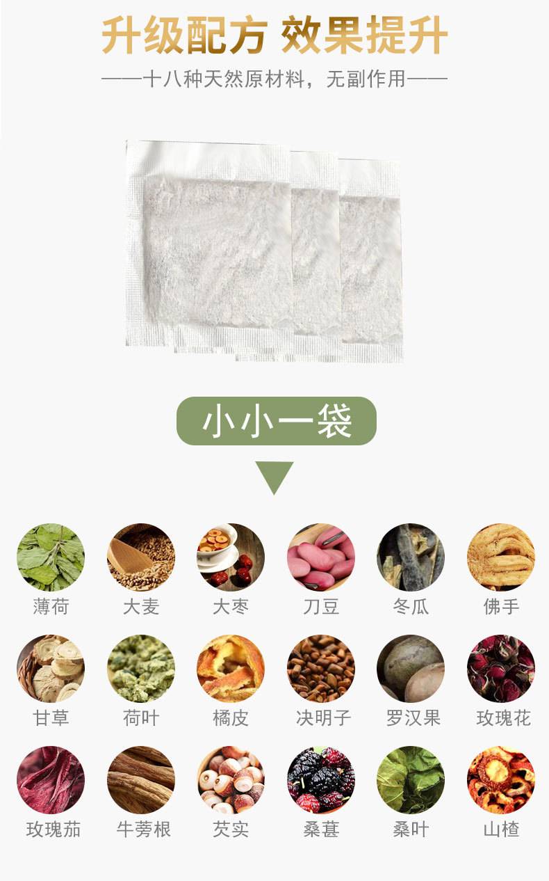 【假期长肉急需】128抢小腰精瘦身花茶4盒装， 十八种原材料  天然植物无添加  真正好材料，来自大自然的味道。