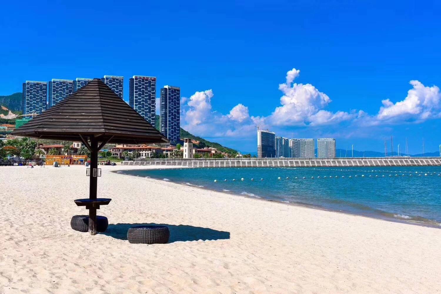 【惠州】一口价！299元抢合正东部湾海边度假公寓海景房，2张水公园门票+享私家沙滩