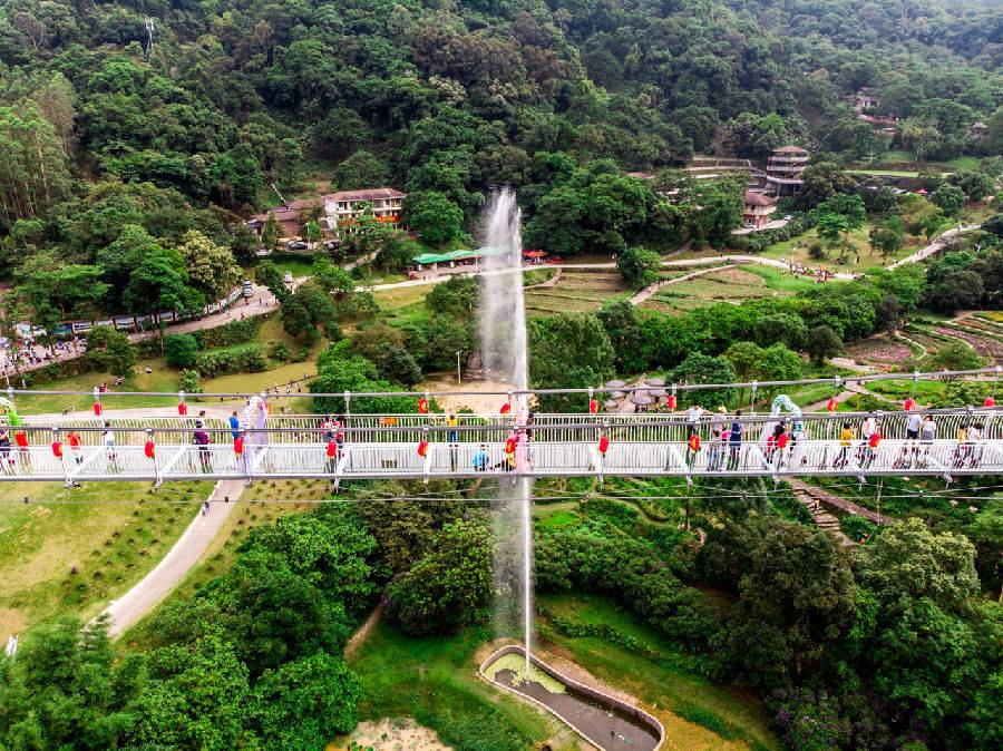 广州增城二龙山花园 69元1大1小广州二龙山门票 玻璃桥抢购票(国庆不