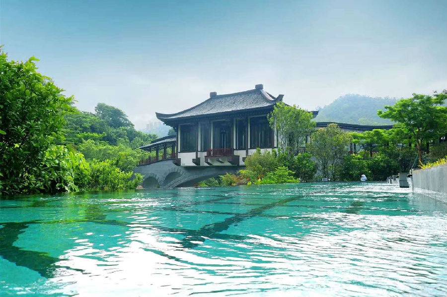 惠州中海汤泉双十二大促999三折秒杀原价2880元雅景双,温泉入户 双人