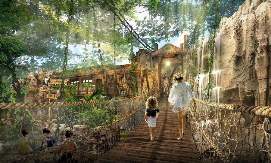 湖州德清莫干山开元森泊度假乐园1晚住宿 雨林餐厅自助早餐2份 芙洛拉