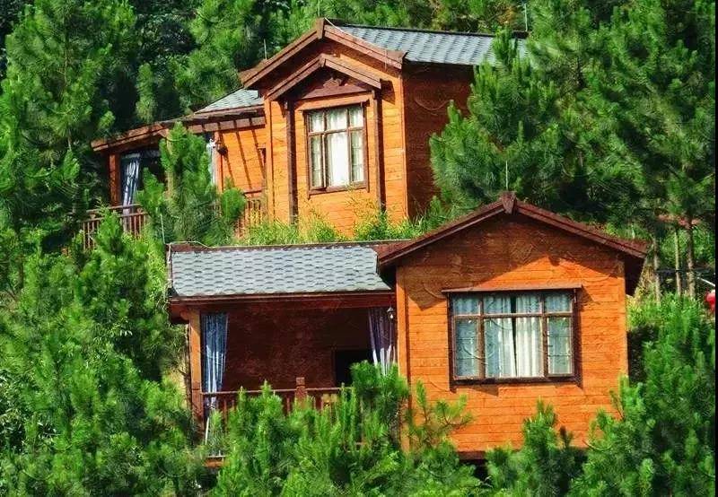 新兴天露山度假区异国风情温泉木屋套票仅499元,10-11月平日周末不