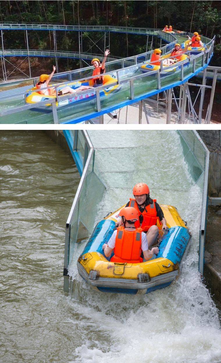 仅需89元12点前随买随用 抢清远龙腾峡空中玻璃全程漂 天然峡谷漂流