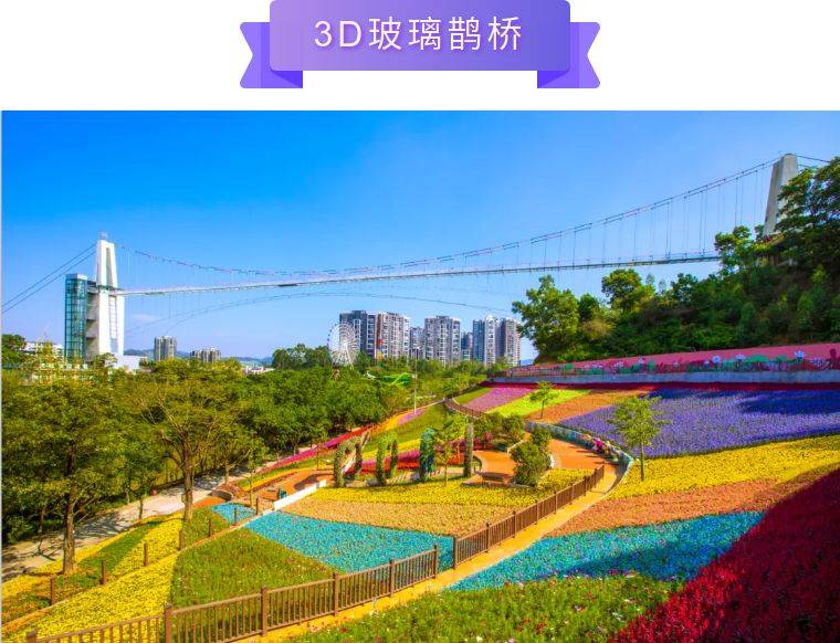 东莞龙凤山庄【鹊桥套票】售价75元,挑战高空玻璃鹊桥~(含入园门票