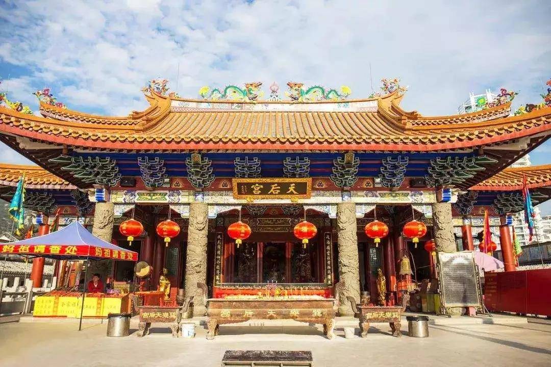 天后宫位于惠州巽寮湾旅游度假区内,始建于清朝末期,距今已有400多年