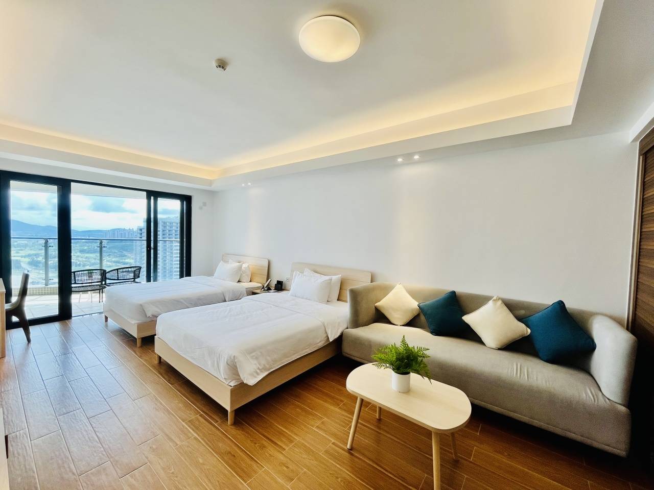 449元起住阳江海陵岛沐舍酒店高级海景双床房,享