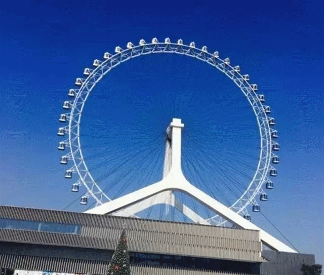 (自费10元/人/次) 到美林湖坐全国第二大屋顶摩天轮--【大家元摩天轮