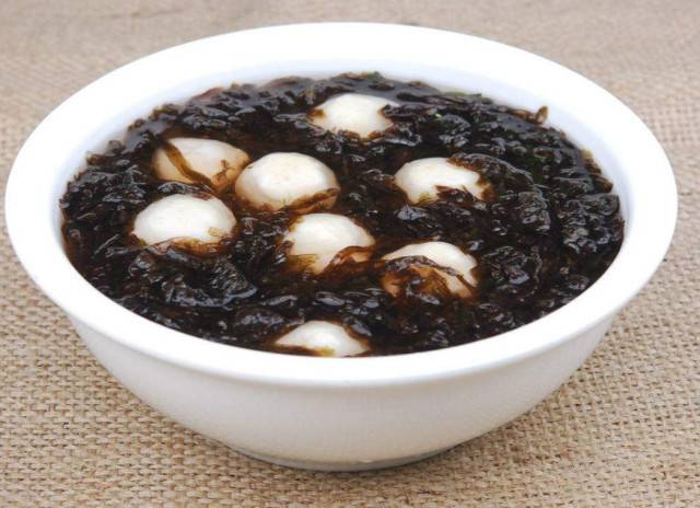 紫菜鱼丸汤一份!